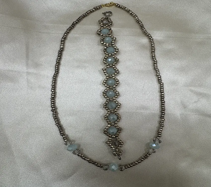 Artisan matching jewelry set by Shunamite Concepts